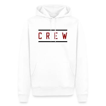 crew - Men’s Premium Organic Hoodie - white - Front - Nico (187cm)