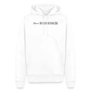 woodworker - Men’s Premium Organic Hoodie - white - Front - Nico (187cm)