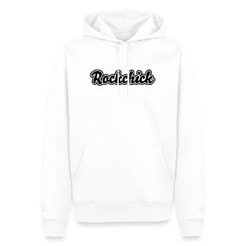 Rockchick - Männer Premium Bio Hoodie - Weiß - Vorne - Nico (187cm)