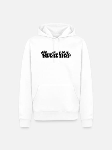 Rockchick - Männer Premium Bio Hoodie - Weiß