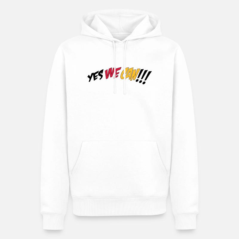 Fußball EM - Männer Premium Bio Hoodie - Weiß