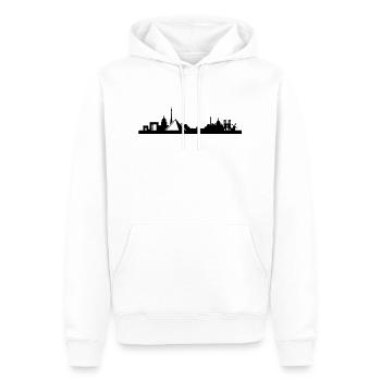 Paris Skyline Louvre - Männer Premium Bio Hoodie - Weiß - Vorne - Nico (187cm)