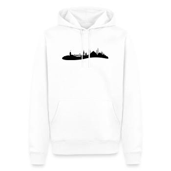 Skyline Istanbul - Männer Premium Bio Hoodie - Weiß - Vorne - Nico (187cm)