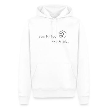 amant de gâteau - Sweat à capuche Premium bio Homme - blanc - Devant - Nico (187cm)