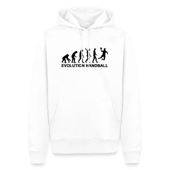 Evolution Handball - Männer Premium Bio Hoodie - Weiß - Vorne - Nico (187cm)