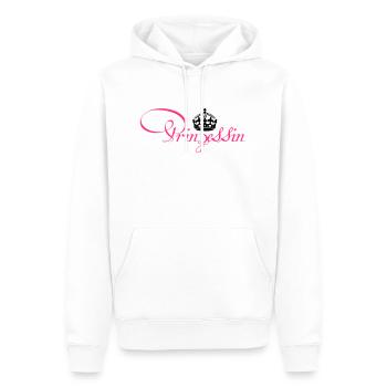 Princess with crown - Men’s Premium Organic Hoodie - white - Front - Nico (187cm)