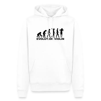 Geige - Männer Premium Bio Hoodie - Weiß - Vorne - Nico (187cm)