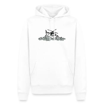 Service de sauvetage montagne sauvetage plan d'urg - Sweat à capuche Premium bio Homme - blanc - Devant - Nico (187cm)