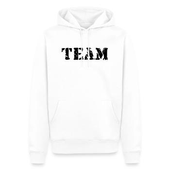 Team, 5 Sterne, Sieger, Gewinner, Teamsport, Beste - Männer Premium Bio Hoodie - Weiß - Vorne - Nico (187cm)
