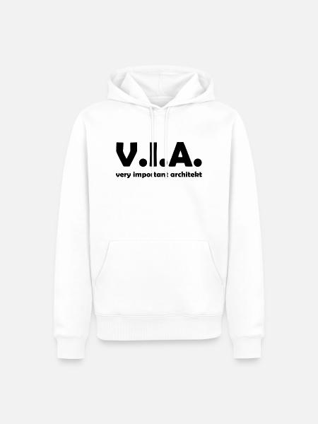 architekt - Männer Premium Bio Hoodie - Weiß