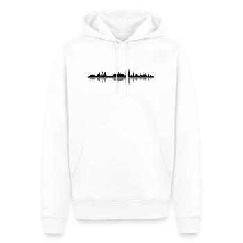 Skyline - Regensburg - Männer Premium Bio Hoodie - Weiß - Vorne - Nico (187cm)