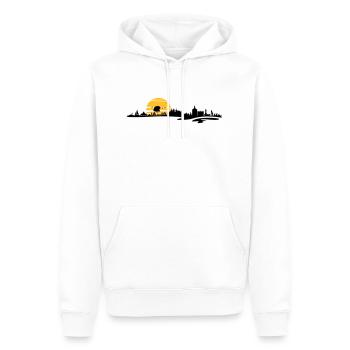Skyline - Mecklenburg-Vorpommern - Männer Premium Bio Hoodie - Weiß - Vorne - Nico (187cm)