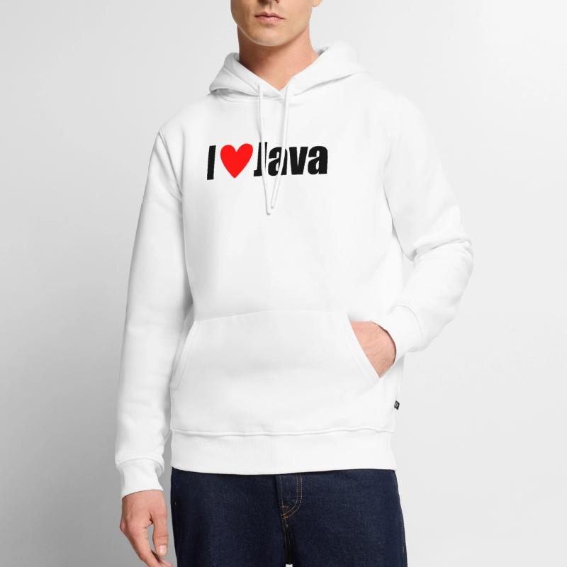 J'AIME Java Sweat à capuche Premium bio Homme