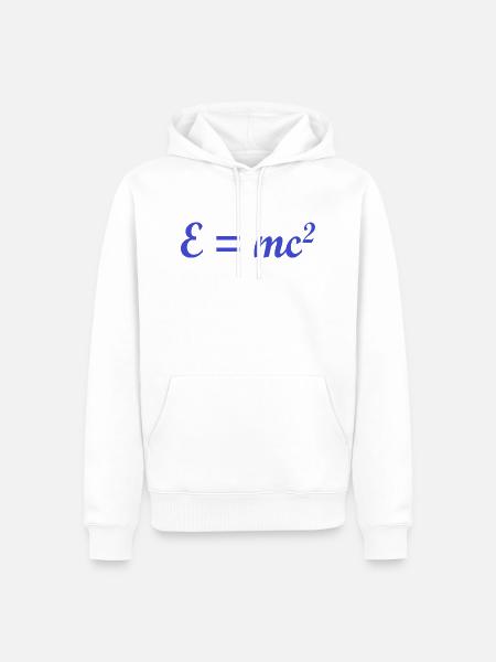 e ist gleich mc2 - Männer Premium Bio Hoodie - Weiß