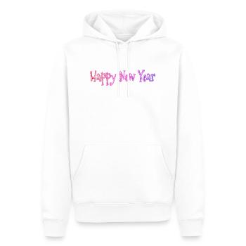Happy New Year - Männer Premium Bio Hoodie - Weiß - Vorne - Nico (187cm)