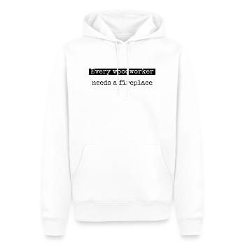 love casque de sécurité forester cadeau d’anniversaire - Sweat à capuche Premium bio Homme - blanc - Devant - Nico (187cm)