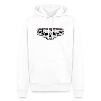 Crâne de la Coupe des Amis 3 - Sweat à capuche Premium bio Homme - blanc - Devant - Nico (187cm)