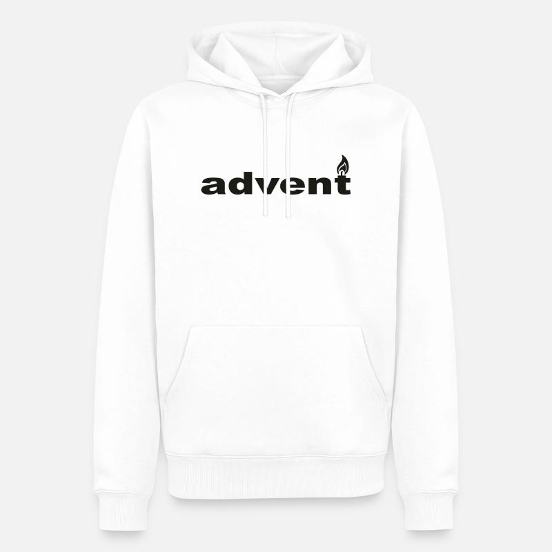 advent on fire - Männer Premium Bio Hoodie - Weiß