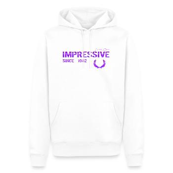 Impressive since 1982 - Men’s Premium Organic Hoodie - white - Front - Nico (187cm)