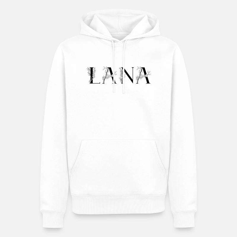 Nom - Lana - Sweat à capuche Premium bio Homme - blanc