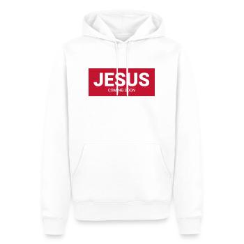 Jesus - Sweat à capuche Premium bio Homme - blanc - Devant - Nico (187cm)