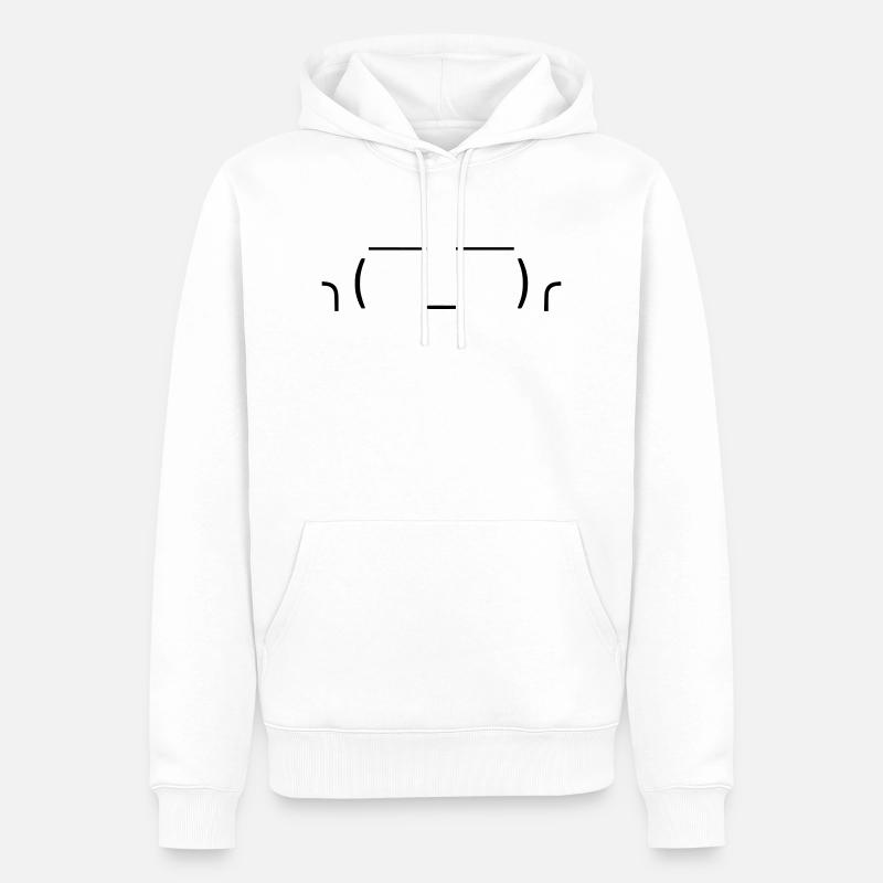 Lass es einfach laufen! 🤷‍♂️ - Männer Premium Bio Hoodie - Weiß