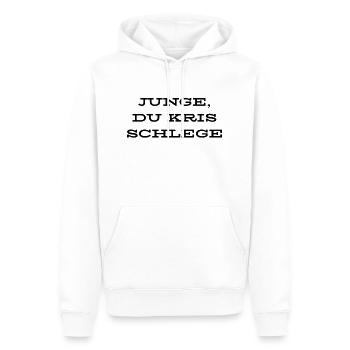 Junge du kris schlege - Männer Premium Bio Hoodie - Weiß - Vorne - Nico (187cm)