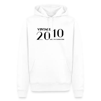 Vintage 2010 aged to perfection - Men’s Premium Organic Hoodie - white - Front - Nico (187cm)