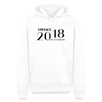 Vintage 2018 aged to perfection - Men’s Premium Organic Hoodie - white - Front - Nico (187cm)