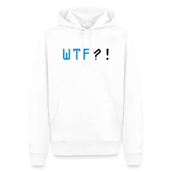 wtf - Männer Premium Bio Hoodie - Weiß - Vorne - Nico (187cm)