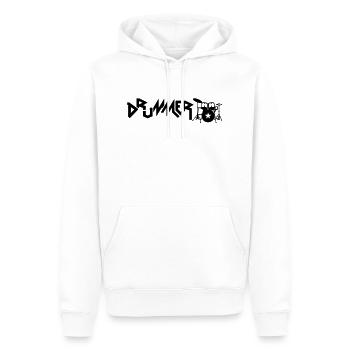 drummer - Sweat à capuche Premium bio Homme - blanc - Devant - Nico (187cm)