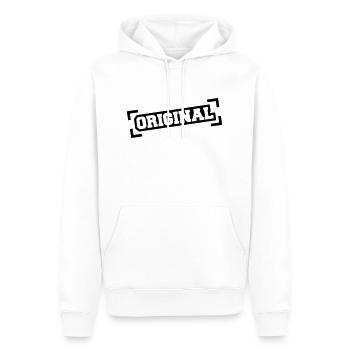 Original - Sweat à capuche Premium bio Homme - blanc - Devant - Nico (187cm)