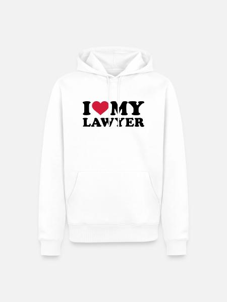 Anwalt - Männer Premium Bio Hoodie - Weiß