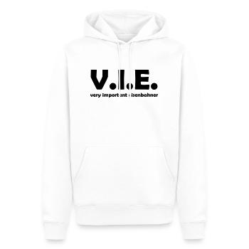 eisenbahner - Männer Premium Bio Hoodie - Weiß - Vorne - Nico (187cm)