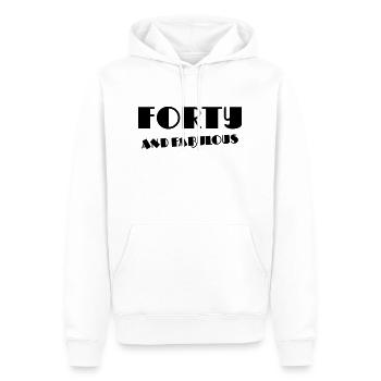 Forty and fabulous - Männer Premium Bio Hoodie - Weiß - Vorne - Nico (187cm)