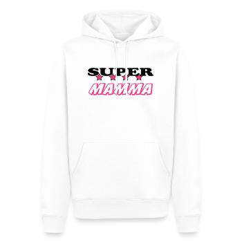 Super mamma - Männer Premium Bio Hoodie - Weiß - Vorne - Nico (187cm)