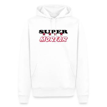 Super morfar - Sweat à capuche Premium bio Homme - blanc - Devant - Nico (187cm)