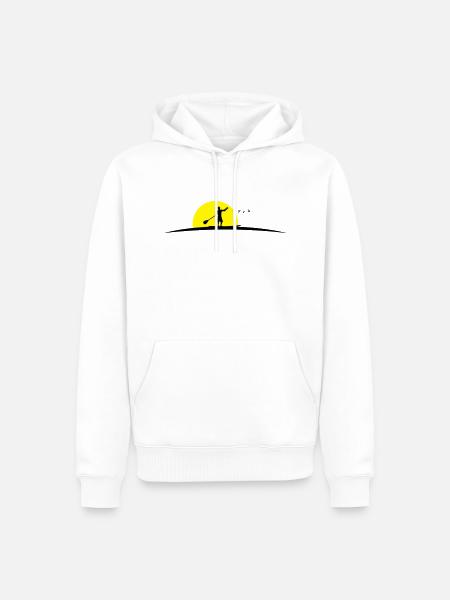 Stand Up Paddeln - Männer Premium Bio Hoodie - Weiß