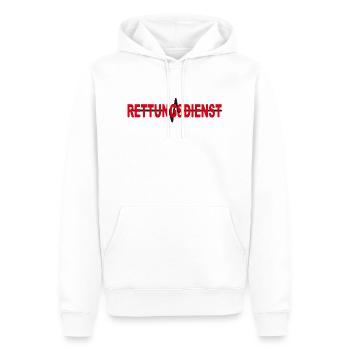 Rettungsdienst mit EKG - Männer Premium Bio Hoodie - Weiß - Vorne - Nico (187cm)