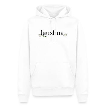 Lustige Sprüche für Bayern und Österreicher - Männer Premium Bio Hoodie - Weiß - Vorne - Nico (187cm)