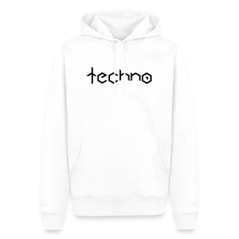 techno - Männer Premium Bio Hoodie - Weiß - Vorne - Nico (187cm)