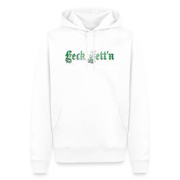 leck fett´n - meine Heimat ist die Steiermark - Männer Premium Bio Hoodie - Weiß - Vorne - Nico (187cm)