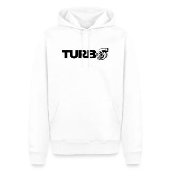 Turbolader - Tuning - Männer Premium Bio Hoodie - Weiß - Vorne - Nico (187cm)