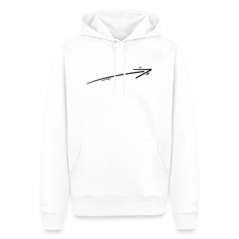 Arrow Symbol 02 Artboard 2 - Men’s Premium Organic Hoodie - white - Front - Nico (187cm)