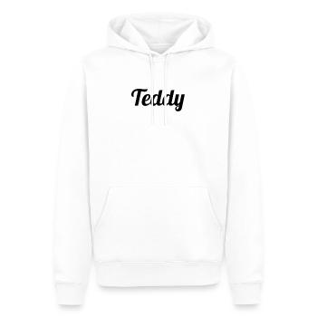 Teddy - Männer Premium Bio Hoodie - Weiß - Vorne - Nico (187cm)
