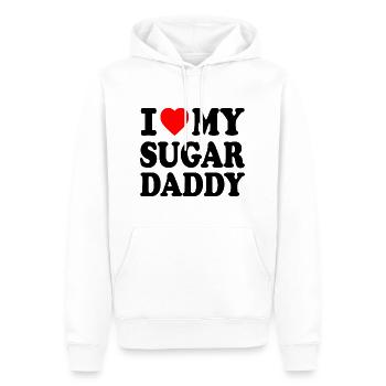 I love my Sugar daddy - Männer Premium Bio Hoodie - Weiß - Vorne - Nico (187cm)