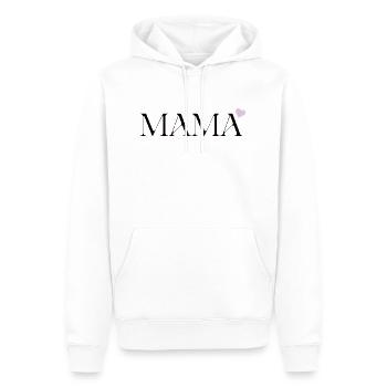 MUTTERTAG5 - Männer Premium Bio Hoodie - Weiß - Vorne - Nico (187cm)