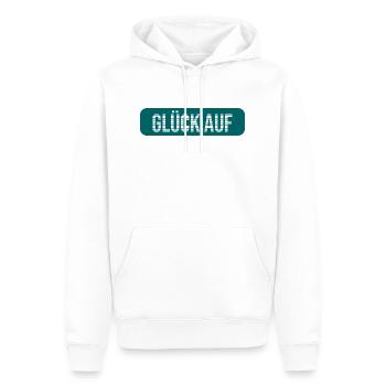 Glück auf Bergbau Erz - Männer Premium Bio Hoodie - Weiß - Vorne - Nico (187cm)