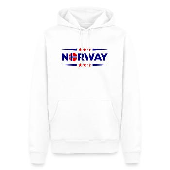 norway - Männer Premium Bio Hoodie - Weiß - Vorne - Nico (187cm)