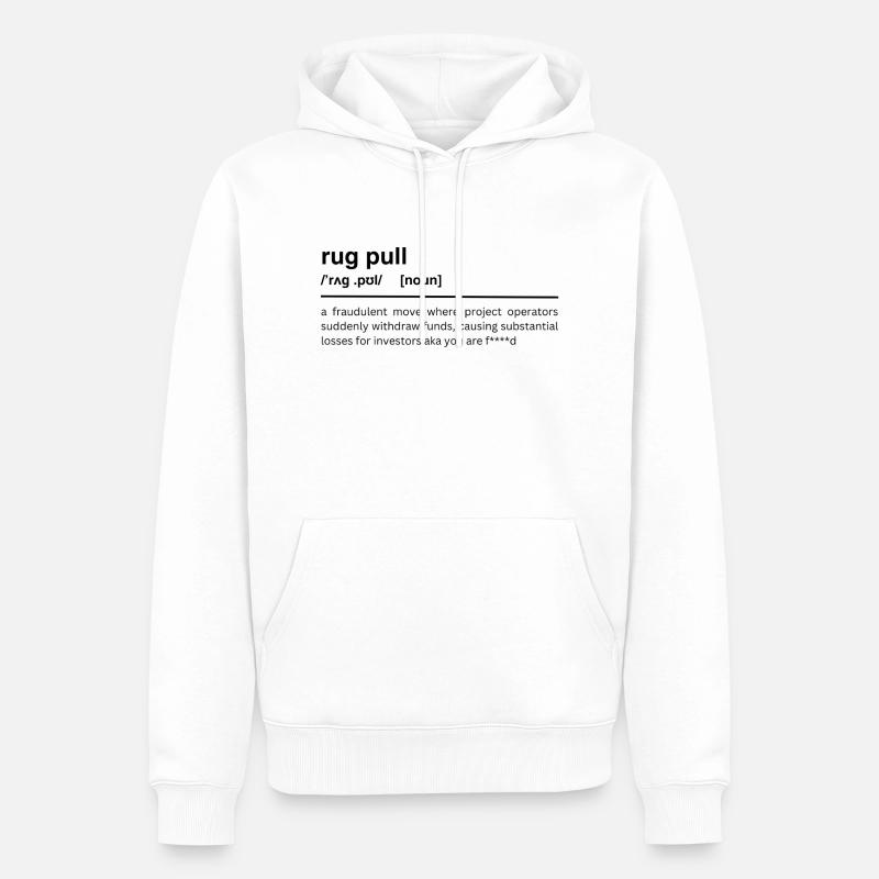 rug pull - Männer Premium Bio Hoodie - Weiß
